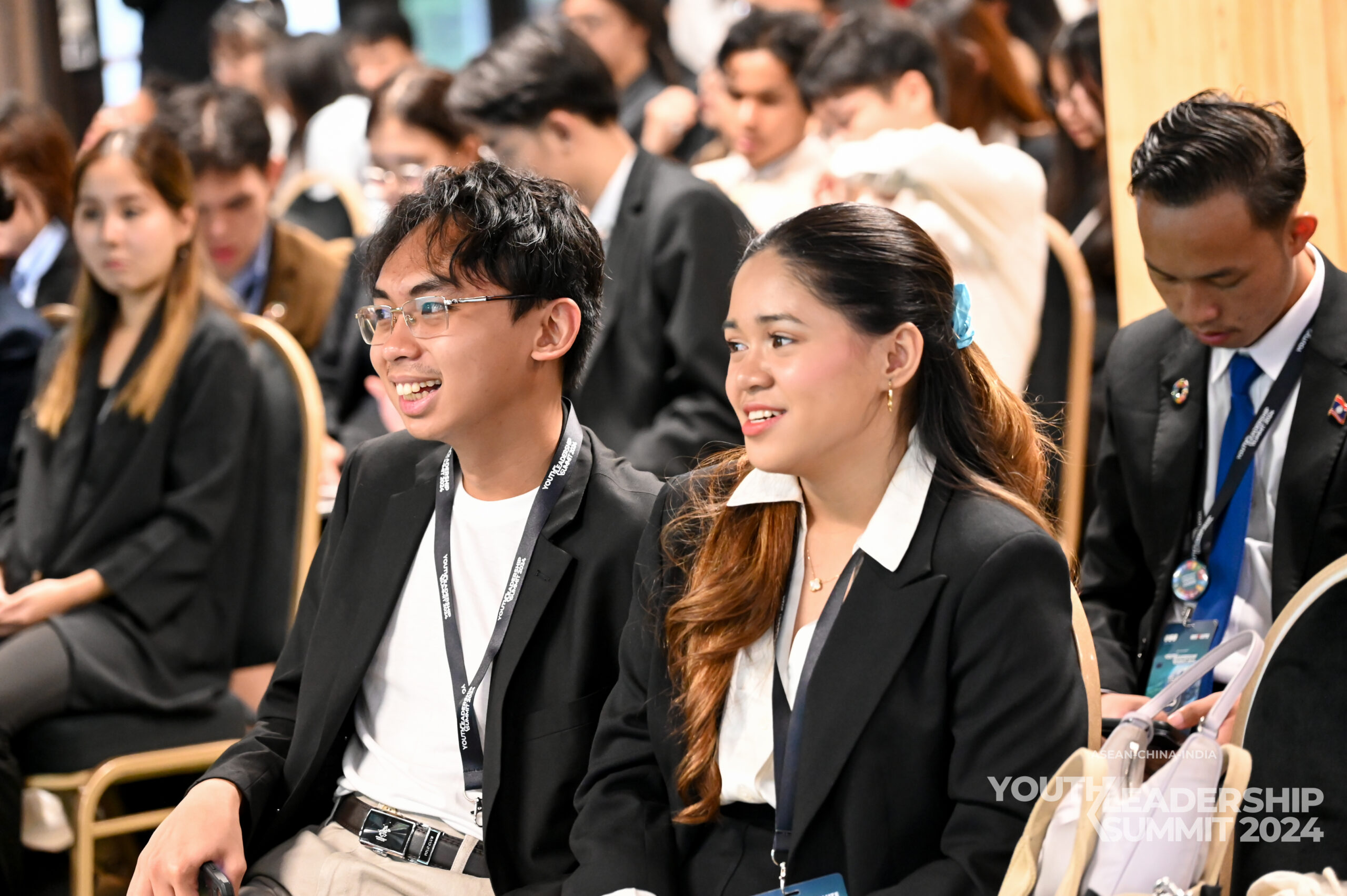 Young leaders attending a conference