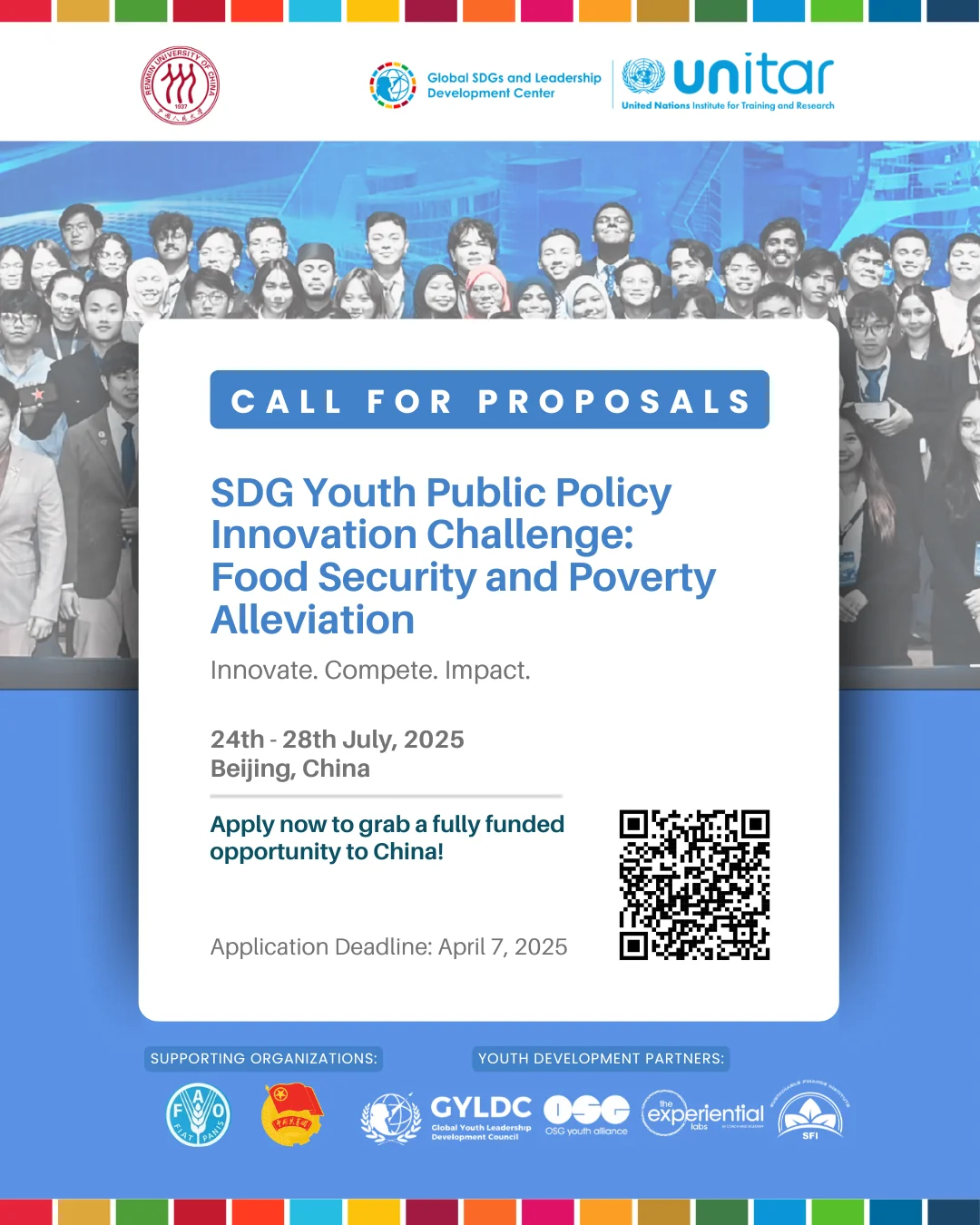 SDG Youth Public Policy Innovation Challenge poster